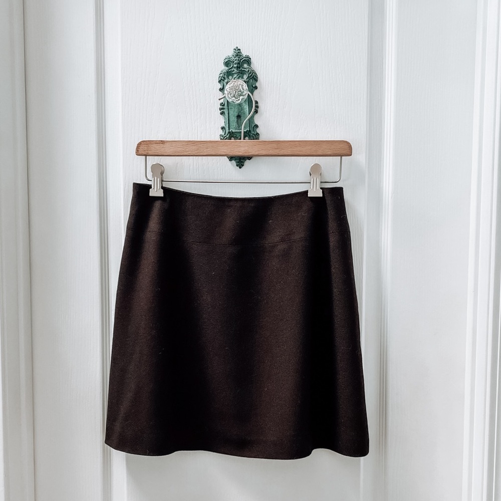 Vintage Express Petite A-lined Wool Blend Lined Skirt Size 7/8 Petite